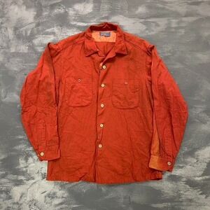 Vintage Wool Flannel Shirt Men Small Red 1990s Pendleton